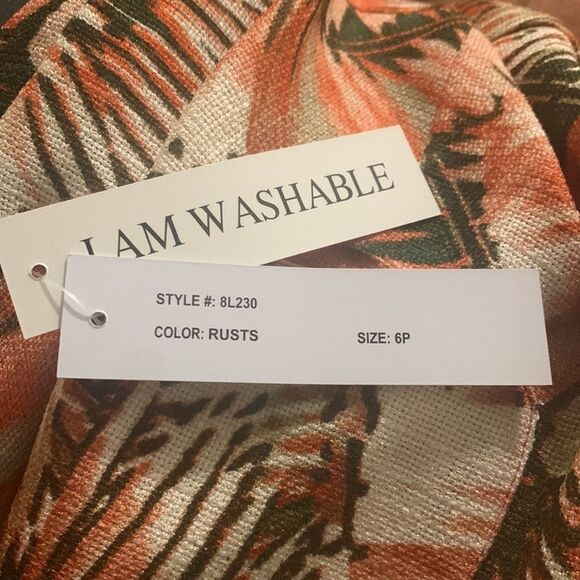 Shelby & Palmer Multicolored Floral Print Belted Shirt-Dress Size 6P Brand new - Picture 10 of 10